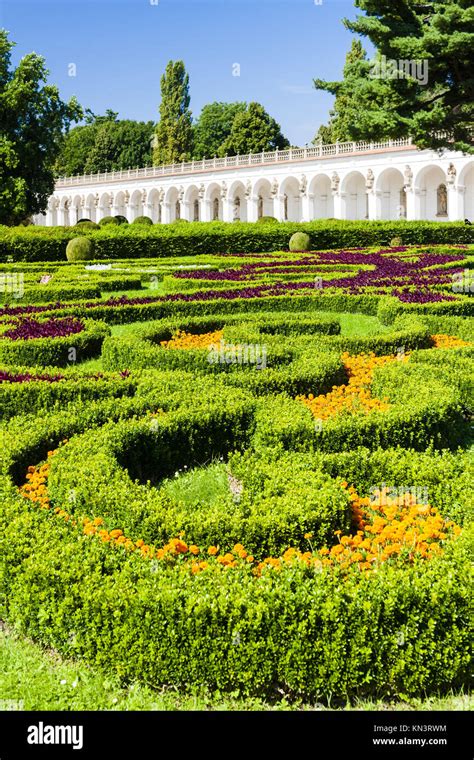 Flower Garden Of Kromeriz Palace Czech Republic Stock Photo Alamy