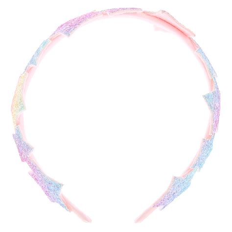 Claires Club Glitter Star Headband Pink Claires Us