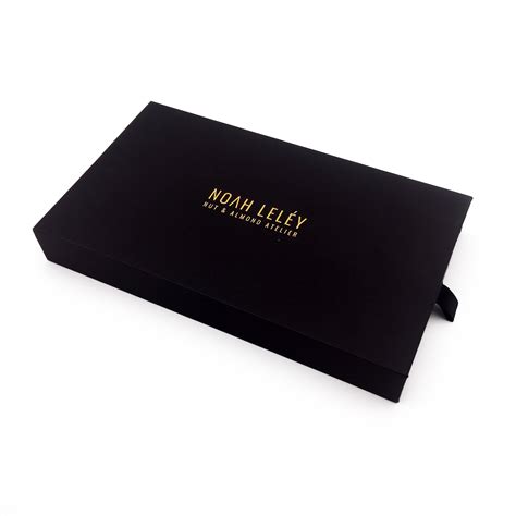 Customized Matt Black Luxury Sliding Cardboard Packaging Drawer Gift