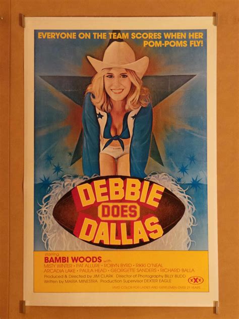 Debbie Does Dallas Original Movie Poster Us X Simon Dwyer A
