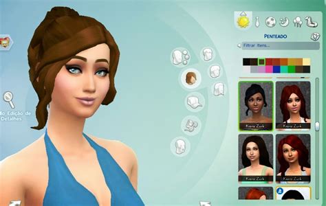 My Sims 4 Blog Kiara24 Curly Ponytail For Females