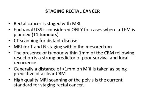 Colorectal MCQs TNM Staging Of Colorectal Cancer Yp