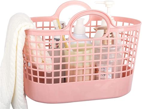 Shower Caddy Basket Tote For College Dorm Room Essentials Plastic Storage Basket With Handles