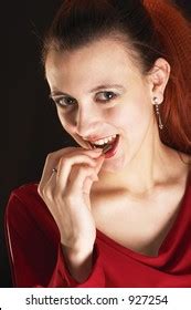 Lollipop Pin Studio Womans Portrait Stock Photo Shutterstock