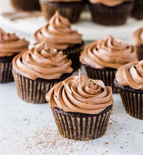 Nutella Cupcakes With Nutella Buttercream The Itsy Bitsy Kitchen