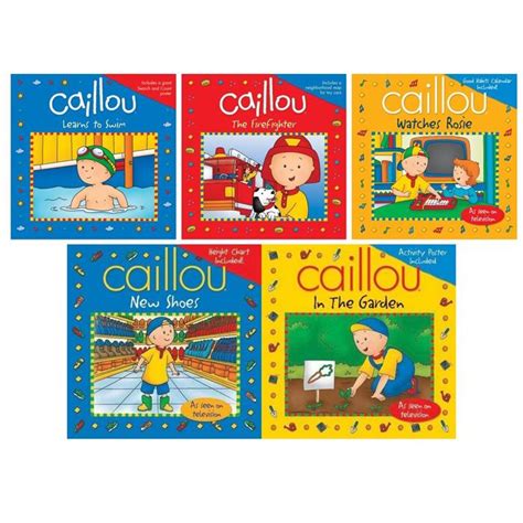 Caillou Playtime Series 5 Books The Brainary