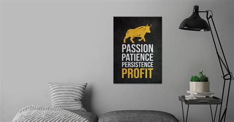Trading Bull Profit Poster By Posterworld Displate