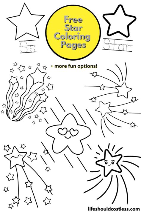 Plain Star Coloring Pages