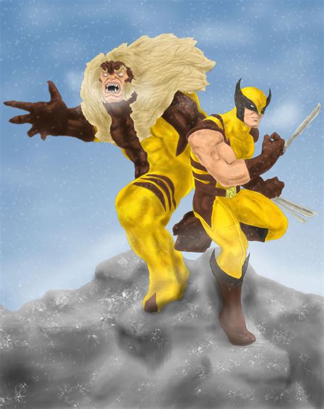 Wolverine And Sabertooth By Patryks00 On Deviantart