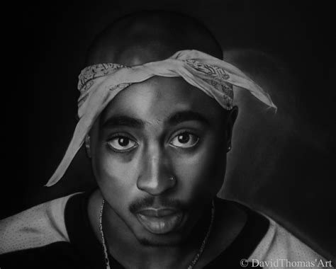 Tupac Amaru Shakur Final Drawing By David Thomas Artmajeur