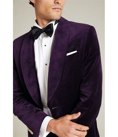 The Napier Purple Velvet Suit Mens Custom Suit Institchu