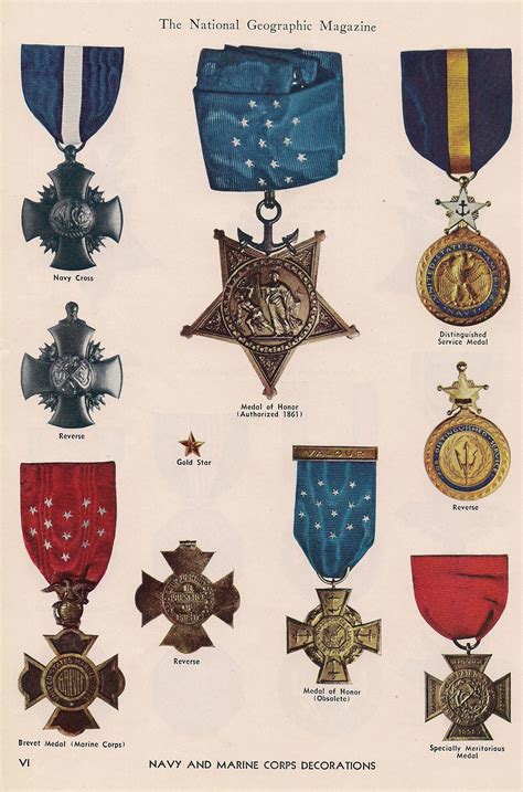 Navy And Marine Corps Decorations Us Military Medals Military