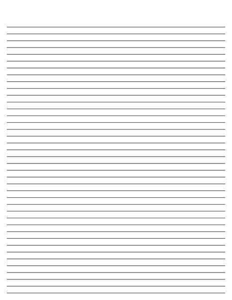 Blank Writing Paper With Lines