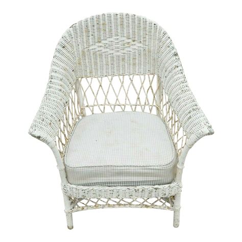 Early 20th Century Antique Victorian Wicker Rattan Sunroom Patio Lounge