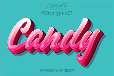 Candy Text Editable Font Effect 447069 Text Effects Design