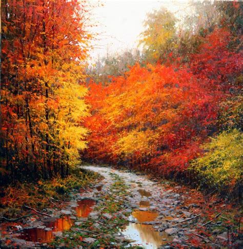 Watercolor Paintings Acrylic Painting Oil Painting Autumn Landscape