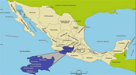 Michoacán, formally michoacán de ocampo, officially the free and sovereign state of michoacán the name michoacán is from nahuatl: Mapa digital de Michoacán | Download Scientific Diagram