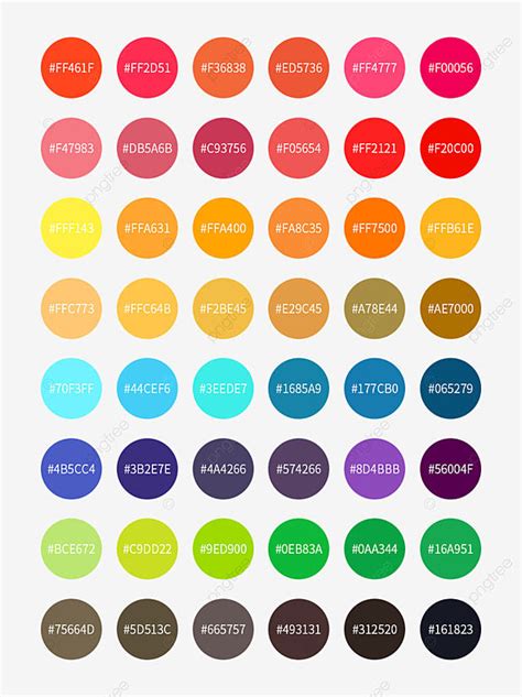 Color Chart Cmyk Design Color Code Palette Template Download On Pngtree