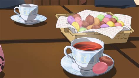 Itadakimasu Anime Colourful Macarons With Tea K On Episode11