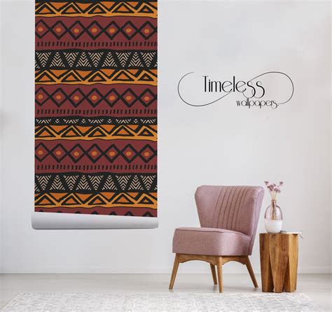 Ethnic African Design Removable Wallpaper Wall Mural Large