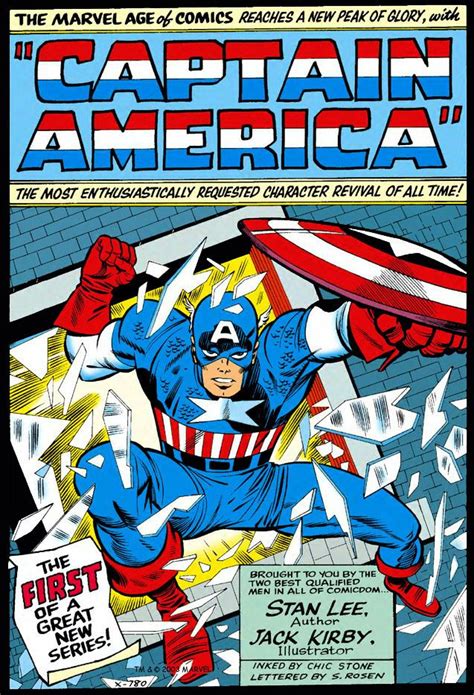 Here Is The Opening Page For The First Captain America Comic Book