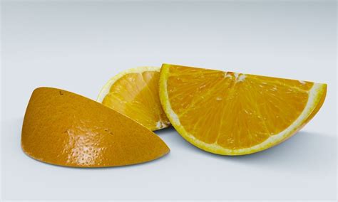 3d Asset Orange Slice Cgtrader