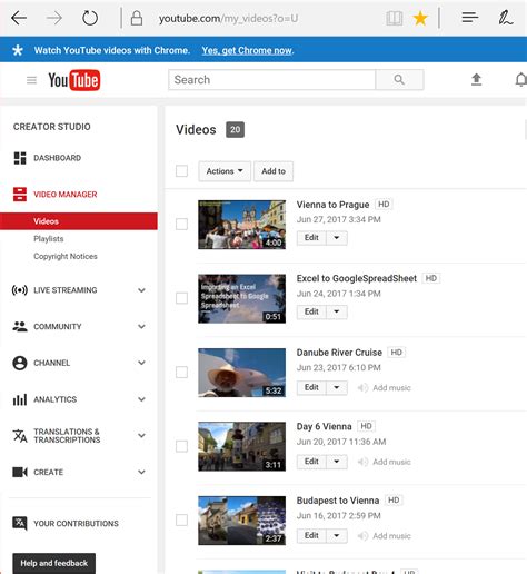Hodentekhelp Where Is Video Manager In Youtube