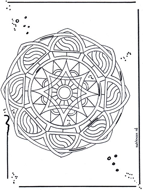 Download Free coloring pages mandala star - Geo mandalas