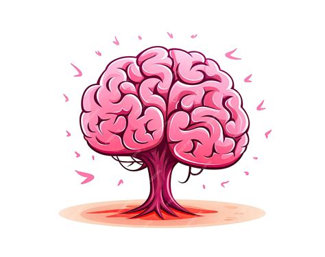 Premium Ai Image A Pink Tree With A Unique Brainshaped Decoration