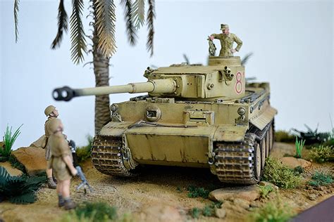 Tiger I Tunisia Каропка ру стендовые модели военная миниатюра