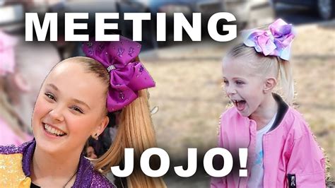 Meeting Jojo Siwa In Person Youtube