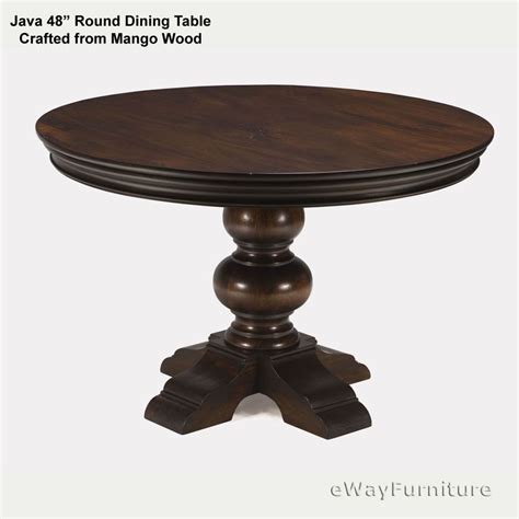 Java Round Dining Table 48 Inch
