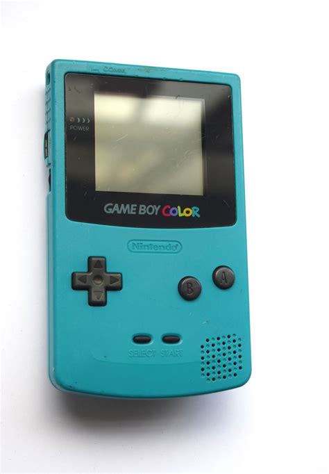 Nintendo Game Boy Color System Turquoise Blue Hand Held Console Tested