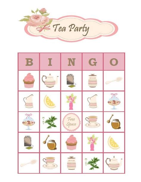 Free Printable Tea Party Games For Adults Claude Webley
