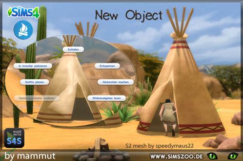 Tipi Native Americans Tent By Mammut Sims 4 Miscellaneous