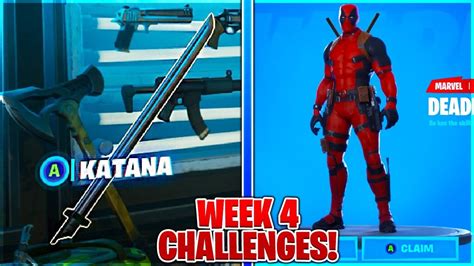 Find Deadpools Katanas Locations And Damage To Structures In Fortnite