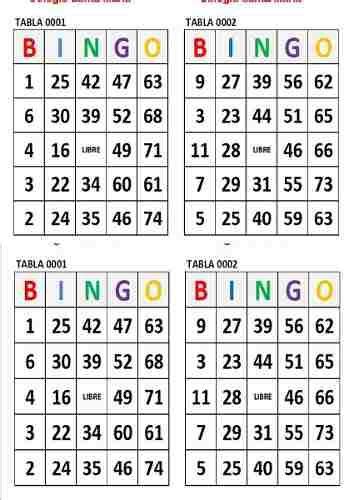 Cómo son los juegos de mesa imprimibles. Cartones De Bingo En Pdf Para Imprimir | Matemáticas ...