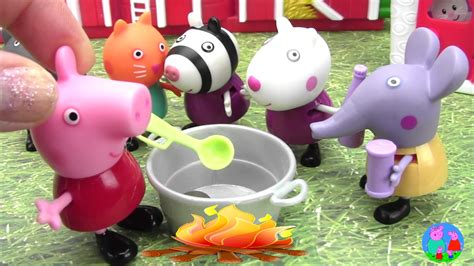 Peppa Pig Stone Soup 粉紅豬小妹 石頭湯 過家家玩具 分享 Youtube