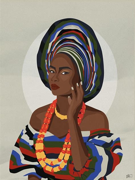 Nigerian Woman Art Print For Sale By Pbjournal Redbubble