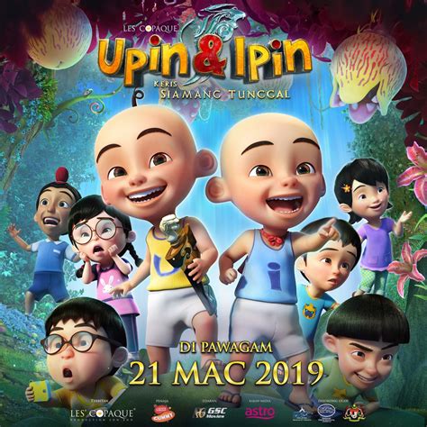 Keris siamang tunggal trailer this new adventure film tells of the adorable twin brothers upin and ipin together with their friends ehsan, fizi, mail, jarjit, mei mei, and susanti, and their quest to save a fantastical kingdom of inderaloka from the evil raja bersiong. REVIEW MOVIE - UPIN & IPIN : KERIS SIAMANG TUNGGAL