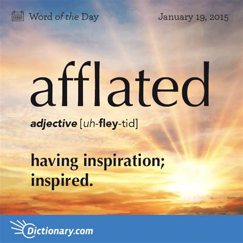 Afflated Word Of The Day Good Vocabulary Words