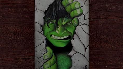 The Incredible Hulk Realistic Pencil Colours Drawing By Chandan