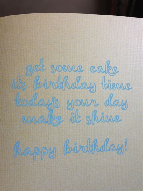 Presuming this is a birthday card, you can write the following: Mrs Crafty Adams: Mom's Birthday Card