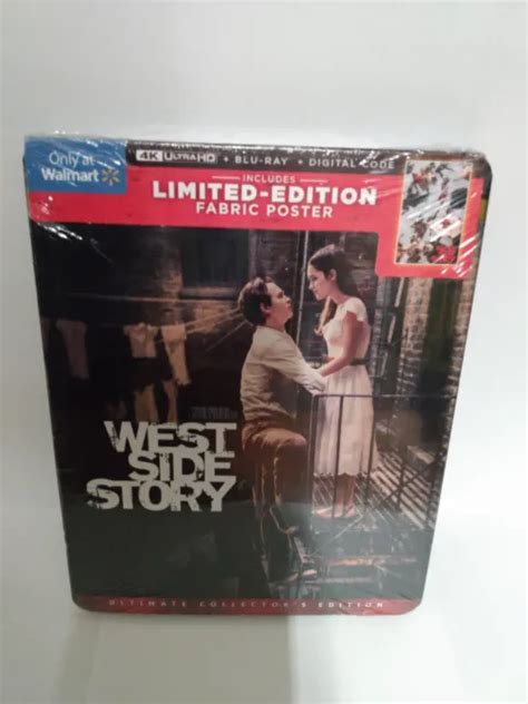 West Side Story 2021 Blu Ray Limited Edition Wposter 4k New Sealed 8