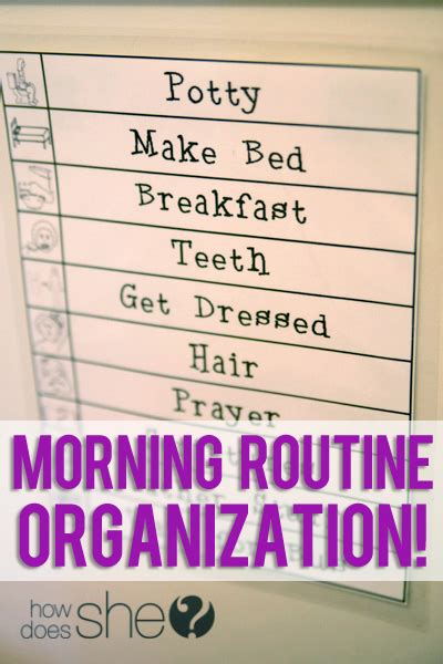 Morning Routine Chart