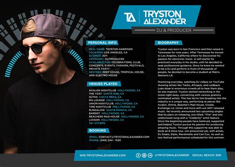 Electronic Press Kit Template For Musicians