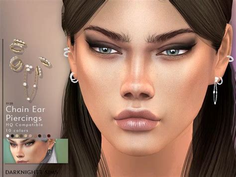 Darknightts Chain Ear Piercings Sims 4 Updates ♦ Sims 4 Finds