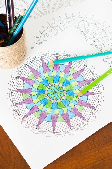 Today is one of these days for me. Create Your Own Mandala Adult Coloring Pages | You Should ...