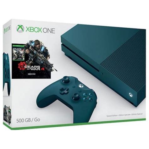 ≡ Microsoft Xbox One S 500gb Deep Blue Gears Of War 4 русская версия