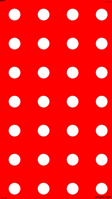 Wallpaper Red White Dots Spots Polka Ff0000 Ffffff 120° 112px 280px